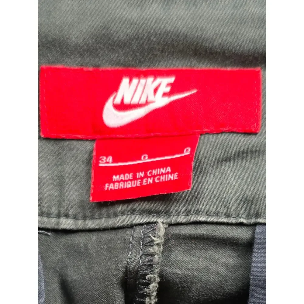 Nike Tech Bonded Woven Cargo Pants Mens 34x30 Dark Green Utility